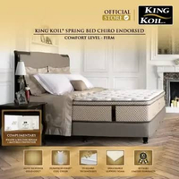 KING KOIL Chiro Endorsed - Kasur Spring Bed [Full Set] 200 x 200