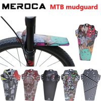 MEROCA Mountain Bike Mudguard Colorful Mountain Bike Mud Tile Removal Bicycle Simple Weight Reduction Mudguard Bicycle Parts