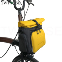 TWTOPSE Bicycle 3D Hard Shell O Bag For Brompton Folding Bike 3SIXTY PIKES Rain Cover Strip Fit Food Camera Dahon JAVA Basket