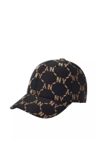 MLB Korea Dia Monogram Jacquard Structured Ball Cap - NY Black