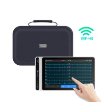 LEPU Creative AI Handheld 7'' Inch Touch Screen Cardioline Monitor Mini Mobile Electrocardiograma EKG Wireless ECG Machine
