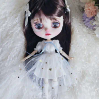 Blythe Doll Clothes blythe doll dress kawaii white set for Ymy Licca Azones Ob24 Ob22 Doll action figure Accessories