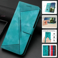 Cute Art Triangle Flip Phone Case For Huawei Mate 10 20 Lite P20 P30 Pro Nova 2i 3E 4E Card Slot Wallet Protect Coque D09G