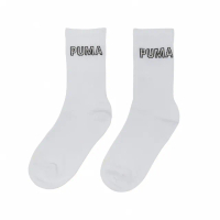 【PUMA】長襪 Fashion Crew Socks 白 黑 中筒襪 休閒襪 襪子(BB1421-07)