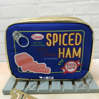 日本 正版 Yup! SPICED HAM 罐頭食物包裝圖案 化妝包｜小鶴日貨