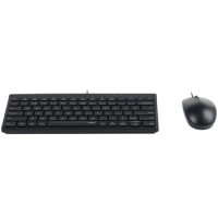 Rapoo NX8000 Wired Optical Keyboard and Mouse Set, 80 Keys Compact Layout Design(Black)