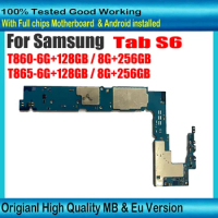 256GB 128GB Unlocked Mainboard For Samsung Galaxy Tab S6 T860 T865 Motherboard With Android System Europe Version Plate