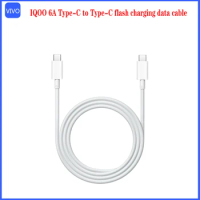 Official Vivo iQOO 6A Original Flash Charging Data Cable with length 1.5 meters dual Type-C interface suitable For Neo8 iqoo11