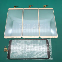5pcs Touch With Glass For Huawei Y6 2018 Display Touch Screen Replacement Enjoy 7C Broken Glass With Sensor Flex Repair
