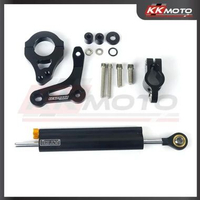 KENDMOTO Yamaha XMAX 250 Bracket Steering Damper Untuk Ohlins Black