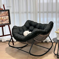 Kerusi Goyang, Kerusi Pereka Nordic, untuk Rumah dan Balkoni, Kerusi Ruang Tamu, Kerusi Sofa Tunggal