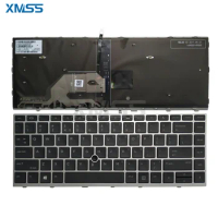 Laptop Keyboard US NEW For HP Probook 640 G4 G5 645 G4 G5 Silver Frame