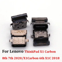 1-10pcs Type C USB Jack Charging Port For Lenovo ThinkPad X1 Carbon 8th 7th 2020/X1Carbon 6th X1C 2018 Charger Dock Connector