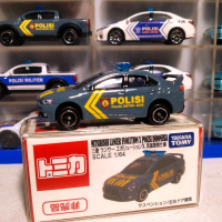 MINIATUR DIECAST SKALA 1/64 TOMICA MITSUBISHI LANCER EX CUSTOM MOBIL POLISI SABHARA