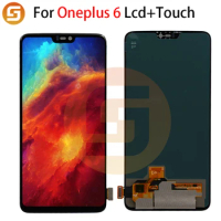6.28" New Super AMOLED LCD For Oneplus 6 LCD Touch Screen Digitizer Replacement Assembly Parts For oneplus 6 Display + free tool