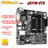 ASRock J3710-ITX Motherboard Intel Quad-Core Pentium cpu J3710 Integrated Intel HD Graphics 405 2xDDR3 16GB 4 SATA3 Mini-ITX