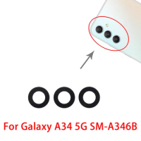 For Samsung Galaxy A34 5G SM-A346B 10pcs Back Camera Lens