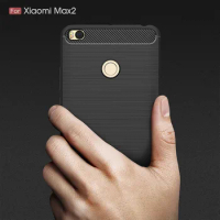 For Xiaomi Mi Max 2 Case Silicon Case for Xiaomi Mi Max2 3 Case Cover Funda Soft Carbon Fiber Brushe Coque Etui Capinha Aksesuar