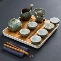 陶瓷旅行茶具套裝收納袋便攜包茶盤家用簡約日式茶壺戶外茶杯粗陶