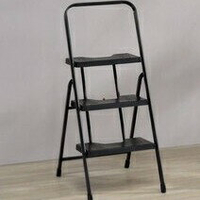 （DIY創意生活大師 ）3階梯椅 黑、白 折合階梯椅 打掃 台灣製  階梯 墊腳梯 踏梯 樓梯 (40x61.5x96.5)cm