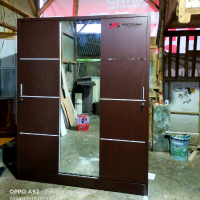 LEMARI PAKAIAN 3 PINTU SLIDING CUSTOM