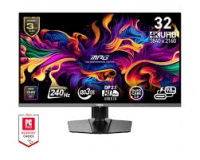 MSI MPG 322URX QD-OLED 32 吋 240HZ 3840X2160 UHD DP2.1/HDMI2.1 遊戲顯示器 (V050)