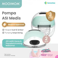 Pompa ASI Elektrik Wireless M3 Double Pump 2pcs - Wireless Electric Breast Pump MOOIMOM M3 2pcs 24 m