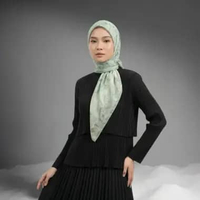 Zoya - Lavina Print Scarf - Kerudung Hijab Segiempat Motif Premium - Box Semua Ukuran Sage