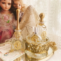 法式天使復古香水瓶 銅配水晶玻璃 25ML100ML分裝瓶 閨房輕奢擺件