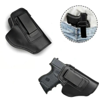 Left RIGHT Tactical Leather Holster for Concealed Carry Airsoft IWB Gun Holsters for Glock 17 19 43X/ Sig P365 9mm for Hunting