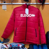 Jaket Gelembung Winter Dacron - Jaket Puffer Dakron Ultralight - Jaket Kembung Pendaki Hiking merah7