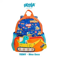 Skoola Tas Sekolah Anak PAUD Laki - Laki Ransel Keren Dino Exca - Teeny TEENY DINO EXCA