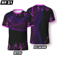 Kaos Training Olahraga Full Printing Jumbo Jersey Voli Pria Dan Wanita Dewasa baju Badminton Baju Sp