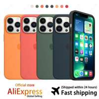 Original APPLE Silicone Case For iPhone 13 Pro Max With Magsafe Wireless Charging Official Liquid Silicone Drop Protect Cover