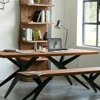 實木辦公長桌書桌（160*70*75 板厚5）(下單後聯絡客服確認發貨顔色)