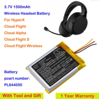 Cameron Sino 1500mAh Wireless Headset Replacement Battery PL644050 for HyperX Cloud Alpha, Cloud Flight S, Cloud Flight Wireless