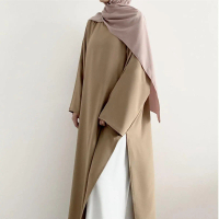 Abaya Wanita Muslimah, Pakaian Tidak Termasuk Skirt Putih, Pakaian Muslimah, Kurung Minimalis Ibu da