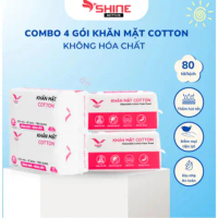[Top bán chạy] Combo 4 Gói Khăn Mặt Khô Shine Active Dùng 1 Lần, Khăn Rút Đa Năng Hàng Chính Hãng Si