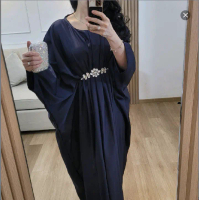 NIKITA - KAFTAN GAMIS LEBARAN  MEWAH DRESS WANITA CANTIK HIJAB MUSLIM POLOS ELEGANT WANITA DRESS PES