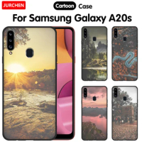 JURCHEN Phone Case For Samsung Galaxy A20S Cover TPU Soft Silicone Case Cute Cartoon Cover Coque For Samsung Galaxy A10s Case