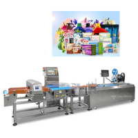 Combo Metal Detector and Check Weigher for Food Processing/frozen food/Plastic Industry