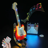 Led Light Kit Building Blocks Fender Stratocaster Guitar For LEGO IDEAS 21329 (Only Light Kit Included)