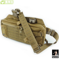 戰術迷彩單肩包 多功能大容量多層次 軍事胸包 軍事訓練戶外野戰遊戲裝備 軍迷用品 17