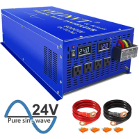 Off Grid Pure Sine Wave Inverter Power 8000W 24V 220V Solar Panel Inverter Voltage Converter 12V/48V/72V DC to 120V/230V/240V AC