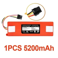 Ban đầu 14.4V 12800mAh Robot Máy hút bụi thay thế Pin cho roborock S55 S60 S65 S50 S51 S5 Max S6 bộ
