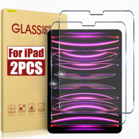 2PCS Tempered Glass For iPad 10th Generation pro 11 12.9 Air 5 4 10.9 Full Screen Protector For iPad 10.2 7th 8th 9th