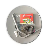 Parabola mini odu 60cm kuband paket receiver nex mola parabola PAKET 60CM NEX MERAH DISH KVISION