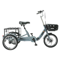 16inch middle size men foldable tricycle, pedal, elderly mobility bike, household small bicycle adult