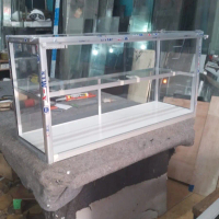 Etalase warung 120 cm / Etalase warung 2 susun / Etalase Warteg / Etalase Aluminium / Etalase Jualan
