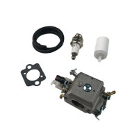 Carburetor Fuel Filter Spark Plug Gasket Kit for Husqvarna Chainsaw 353 357 357XP 359XP 359 Zama C3-EL42 505203001 Garden Tool